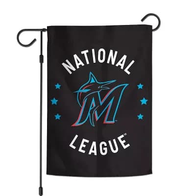 WinCraft Miami Marlins 12" x 18" Double-Sided America 250 Garden Flag