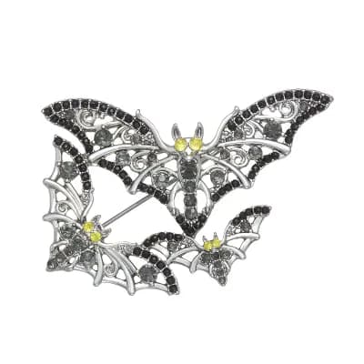 Napier Polished Elevated Bats Pin