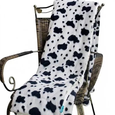 Micro Mink Fur Throw Blanket with Satin Back for Warm Layered Comfort on Couch