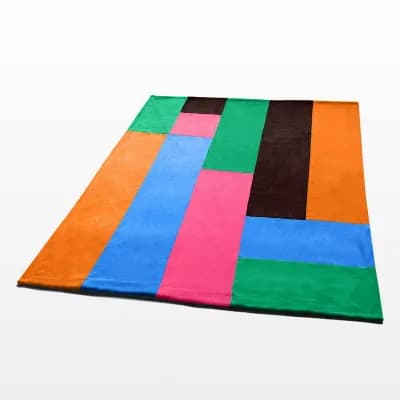 Plaid Patchwork Fleece Throw Blanket Soft Cozy Blanket for Couch Bed Guest Room Dorm