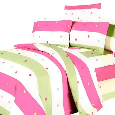 MEGA Cotton Mini Bedding Set with Duvet Cover and Pillow Shams for Bedroom Guest and Dorm Room Use
