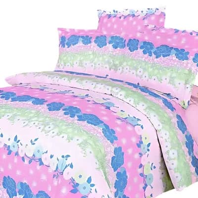 King Bedding Set with Comforter, Duvet Cover, Deep Pocket Fitted Sheet and Shams