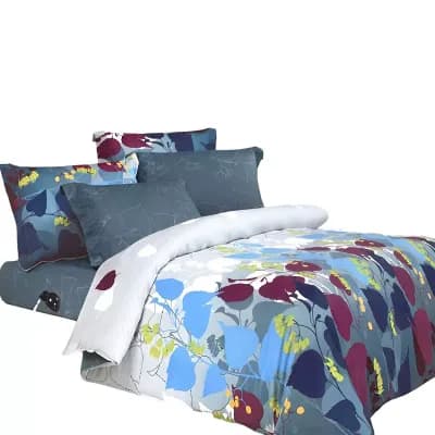 Twin Size Comforter Set with Sheets, Duvet Cover, Deep Pocket Fitted Sheet