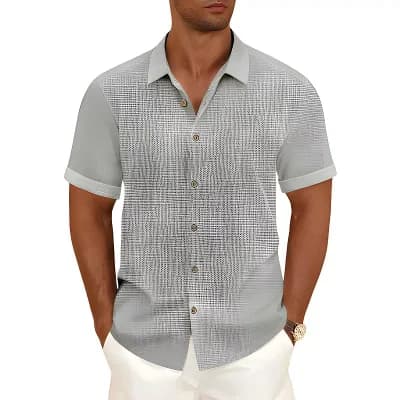Men's Vacation Button Shirt