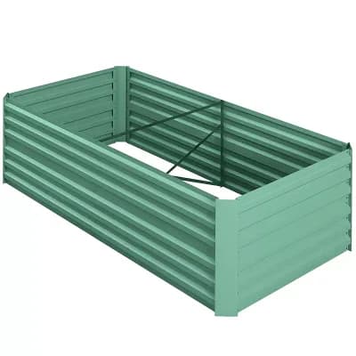 Extra Deep Raised Garden Bed Planter Galvanized Steel Outdoor Vegetable Garden Box