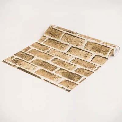 Brick Style Peel and Stick Wallpaper Roll for Accent Wall and Room Update