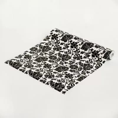Dark Floral Print Peel and Stick Wallpaper Roll Self Adhesive Vinyl Wall Covering for Home Decor