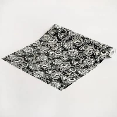 Floral Pattern Removable Wallpaper Roll Peel and Stick Vinyl Wall Paper for Walls Cabinets