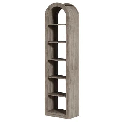 6 tier Tall Bookcase with Open Storage Shelves for Displaying Books, Plants, and Decorative Items