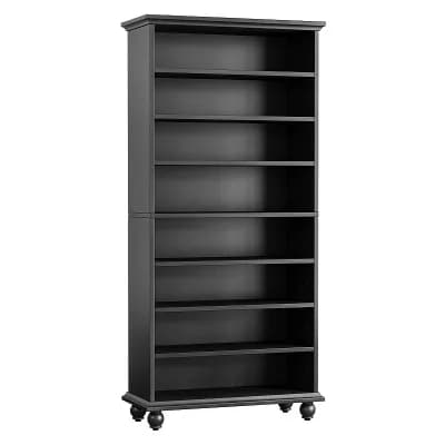 9 tier Bookcase With LED Lighting And Adjustable Shelves For Living Room Storage And Display