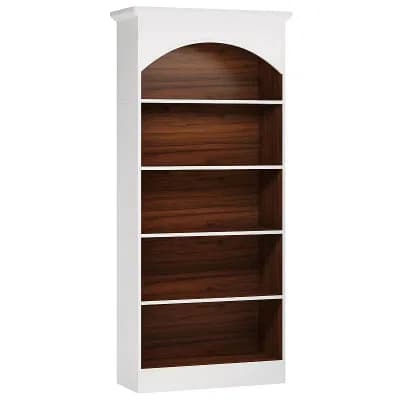 5 tier Vertical Bookcase Storage Unit With Open Shelves For Living Room And Office
