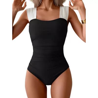 Full Coverage Ruched Bathing Suit
