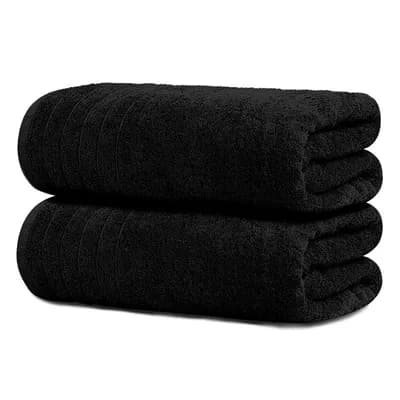 2 Pack Super Soft Cotton Bath Sheets Lightweight Quick Dry Absorbent Oversized