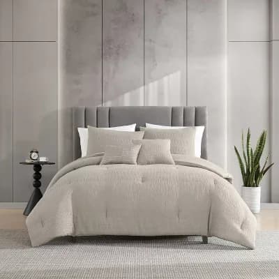 Kenneth Cole Variegated Waffle Comforter Set