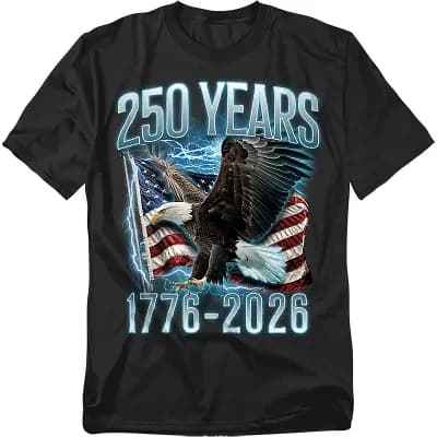 Big & Tall USA 250 Years Eagle Graphic Tee