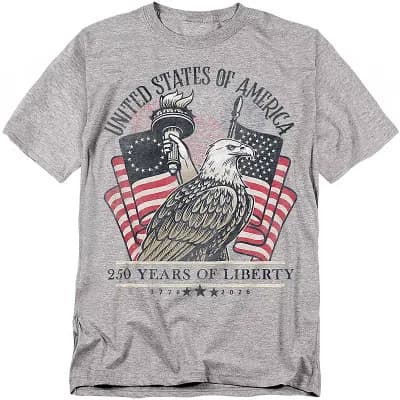 Big & Tall USA 250 Years of Liberty Graphic Tee
