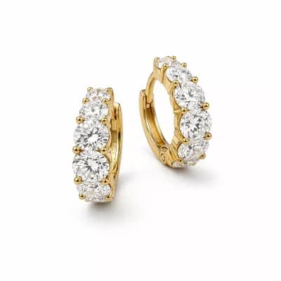 Huggie Hoop Earrings Set