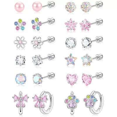 Flat Back Stud Earrings