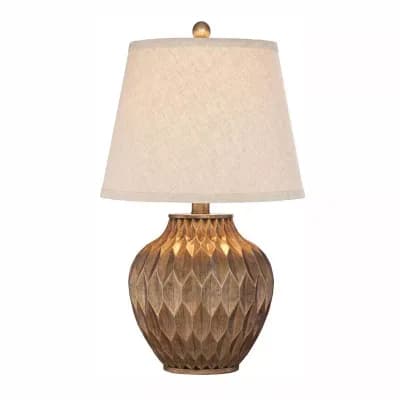 Bronze Geometric Urn Table Lamp