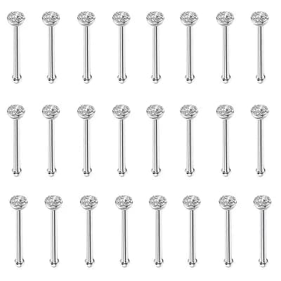 Straight Nose Stud and Ring Set