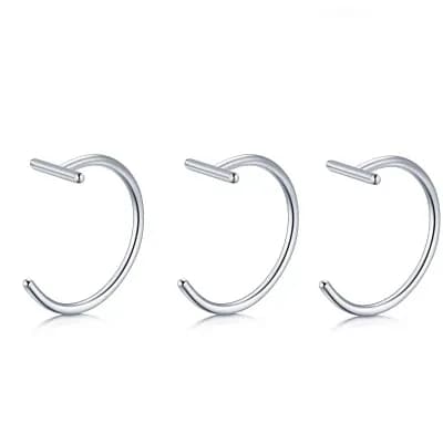 Fake Nose and Lip Ring Set