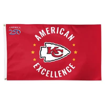 WinCraft Kansas City Chiefs 3' x 5' One-Sided America 250 Deluxe Flag