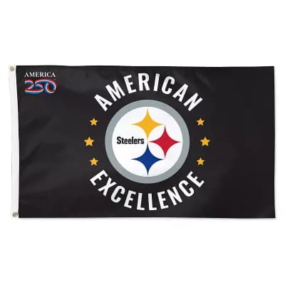 WinCraft Pittsburgh Steelers 3' x 5' One-Sided America 250 Deluxe Flag