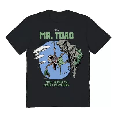 Men's Disney's Mr. Toad Mad Reckless Cliff Climber Graphic Tee