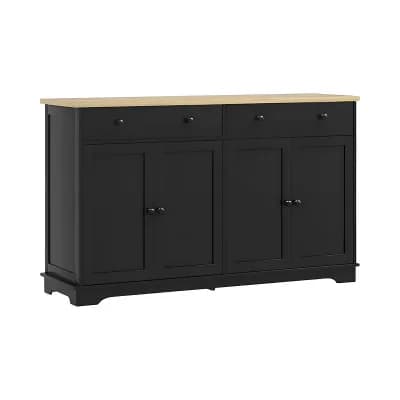 Console Storage Cabinet with 2 Drawers, 2 Doors & Adjustable Shelves