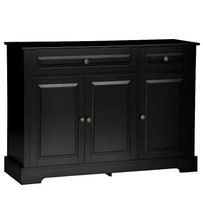 Sideboard Buffet Cabinet with 2 Drawers & 3 Doors, Adjustable Shelves
