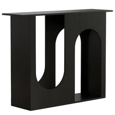 Console Table with Double Arched Base, Entryway or Hallway Sofa Table, Rectangular