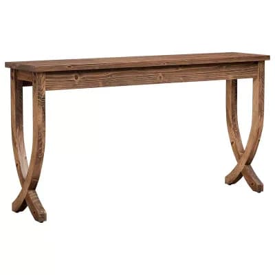 Entryway Console Table Farmhouse Sofa Table with Storage Shelf