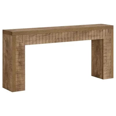 Farmhouse Console Table with Slim Profile for Entryway or Living Room