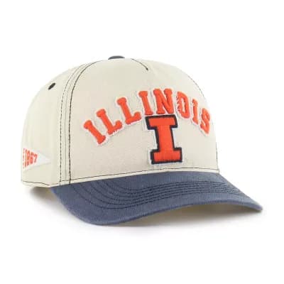 Unisex '47 Tan/Navy Illinois Fighting Illini Well-Worn Calderwood Hitch Adjustable Hat