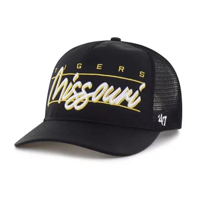 Unisex '47 Black Missouri Tigers brrr° Condor Mesh Hitch Adjustable Hat