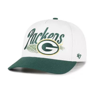 Men's '47 Cream Green Bay Packers Enfield Hitch Adjustable Hat