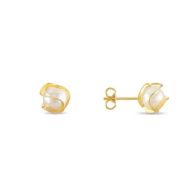 Classic Pearl Cage Studs