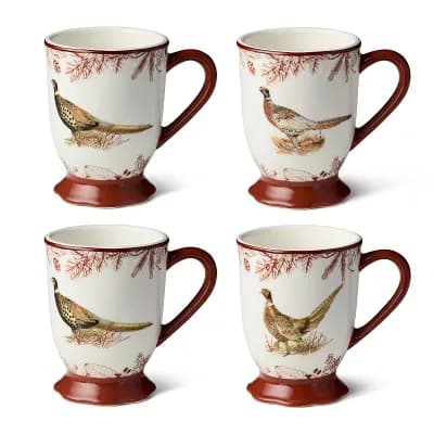 Certified International Pheasant Grove Mug Set of 4