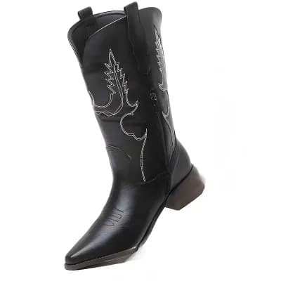 Mid Calf Western Boots
