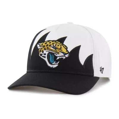 Men's '47 White Jacksonville Jaguars Jagged Hitch Adjustable Hat