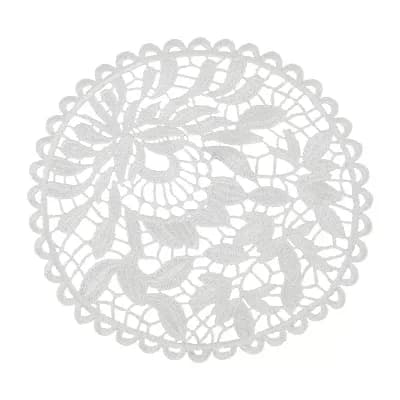 1 pc Reusable Embroidered‌ Openwork Drink Coaster