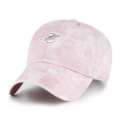 Women's '47 Pink Miami Dolphins Gardenia Clean Up Adjustable Hat