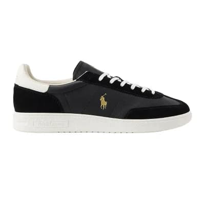 Ralph Lauren Mens Bedford Leather Trainers
