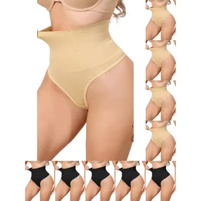 10 Packs Women's High Waisted Briefs Shapewear Tummy Control Underwear Bodyshaper