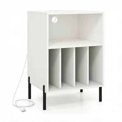 Costway Record Player Stand Turntable Stand with Vinyl Storage Holder & Shelf Table