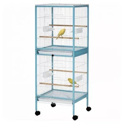 IFMALL Large Rolling Bird Aviary Habitat with Multiple Access Doors