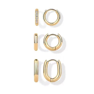 Waterproof Huggie Earrings Set