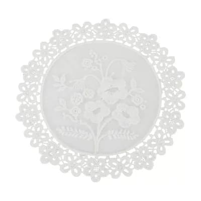 1 pc Embroidered‌ Openwork Drink Coaster