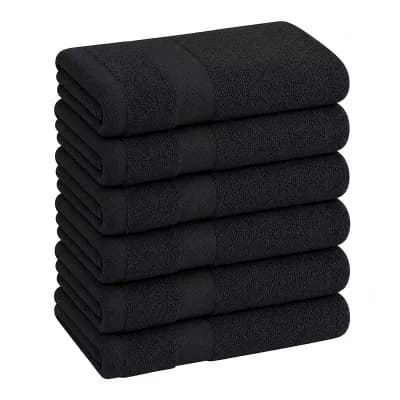 6-Pack Bath Towels Set Quick Dry Highly Absorbent Multi Use Soft