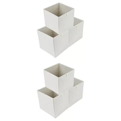 Storage Cube, Fabric Storage Bin for Shelves Closet, Set of 6 Collapsible Storage Baskets 13x13x13in